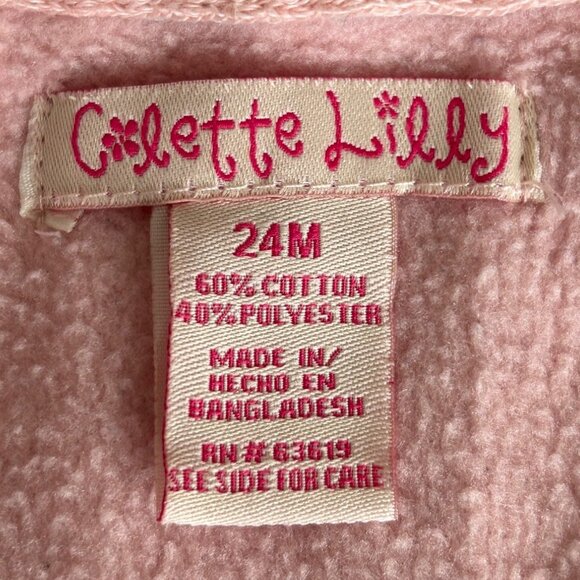 Charming girls pink and Grey princess Hoodie with sparkles - Picture 8 of 10